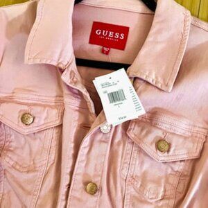 Guess pink jean jacket